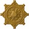 Ekena Millwork Antilles Ceiling Medallion (Fits Canopies up to 6"), 38 1/4"OD x 1 1/2"P, Iridescent Gold CM38ANIGS - alternate 1